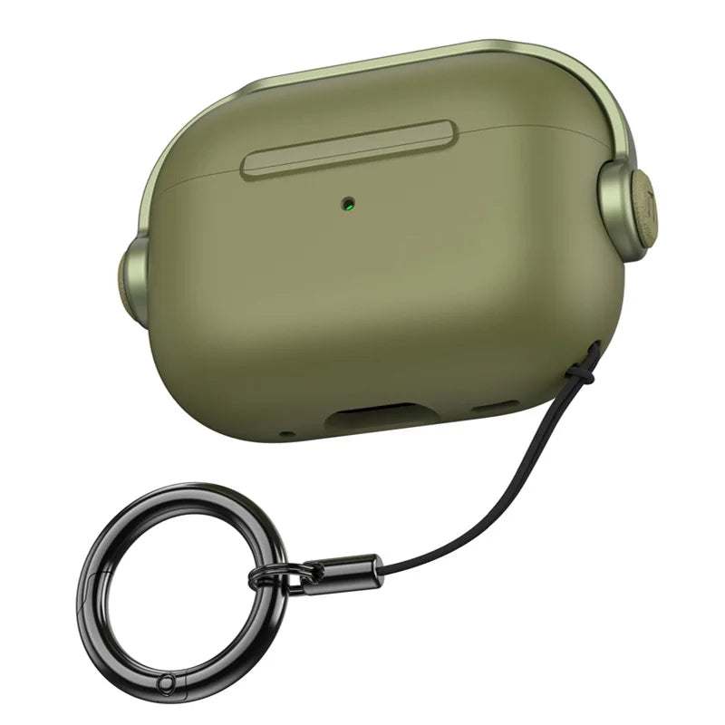 Premium Cover für AirPods Pro 2. Generation mit Lanyard-Verschluss - Kreative Kopfhörerhalterung & Abdeckung für