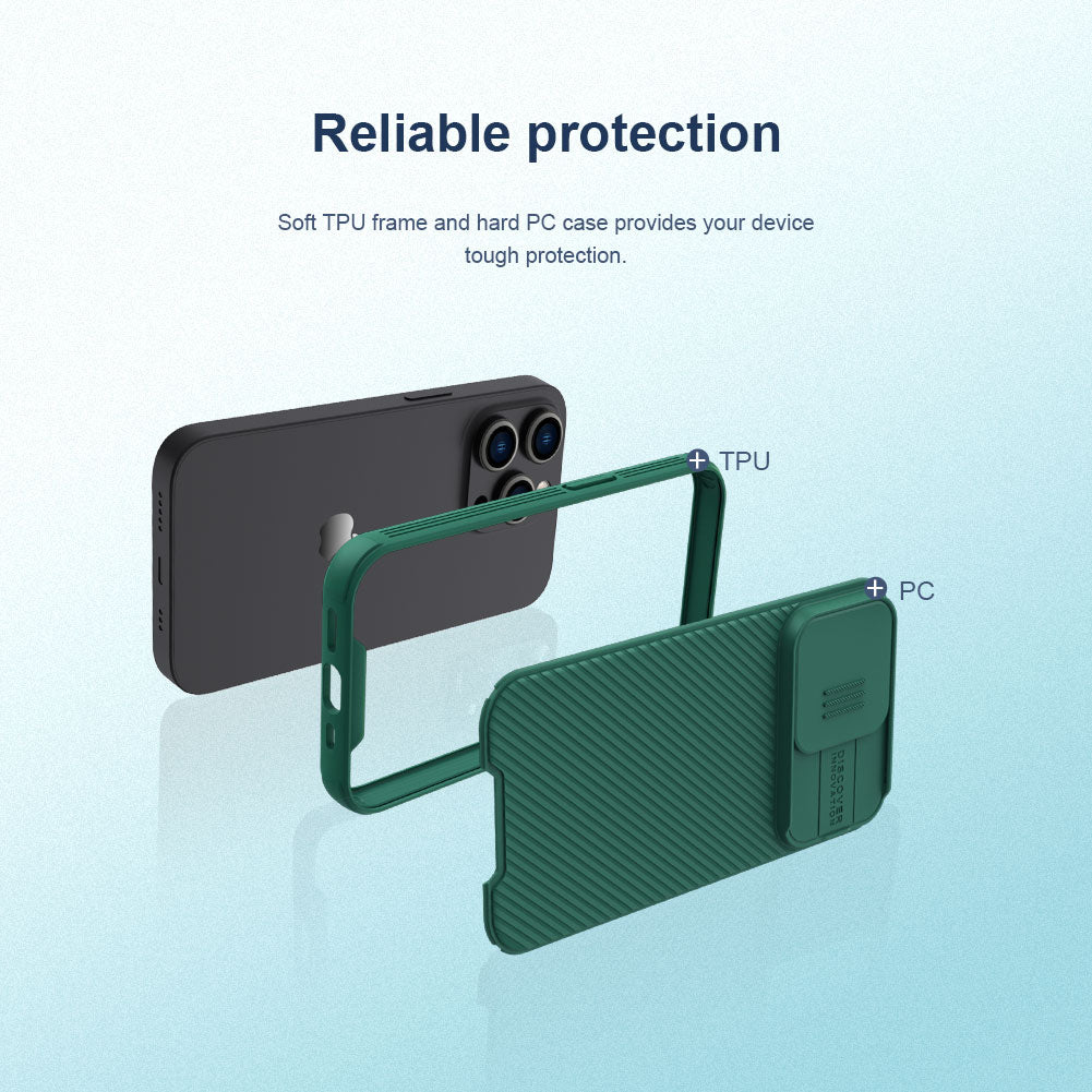 Hochwertige Cam Shield Pro Slide Kameralinsenschutzabdeckung Kohlefaser Design iPhone Hülle