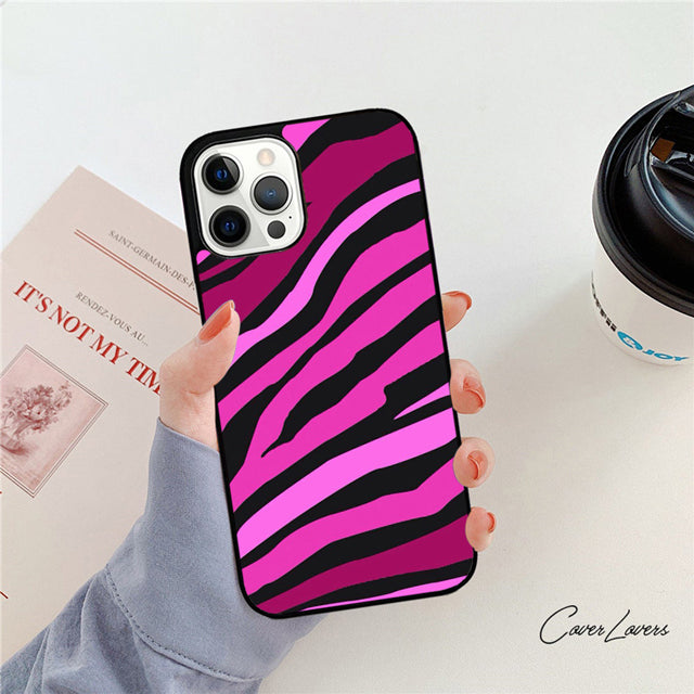 Premium Zebra Pattern Glitter iPhone Case | MagSafe Case with 360-Degree Protection & Camera Lens Cover for Apple iPhone 16/16e, 15, 14, 13, 12 Pro Max, Pro, Plus & Mini Cover | Armor Case & Bumper Cover Phone Case | High-Quality Protective Cover