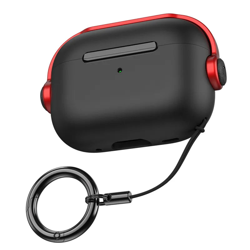 Premium Cover für AirPods Pro 2. Generation mit Lanyard-Verschluss - Kreative Kopfhörerhalterung & Abdeckung für