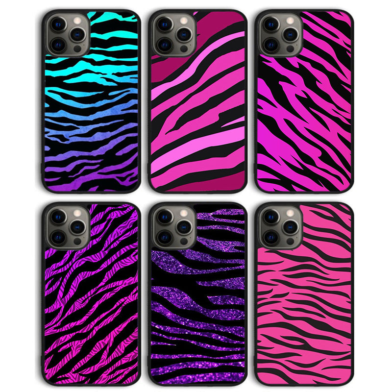 Premium Zebra Pattern Glitter iPhone Case | MagSafe Case with 360-Degree Protection & Camera Lens Cover for Apple iPhone 16/16e, 15, 14, 13, 12 Pro Max, Pro, Plus & Mini Cover | Armor Case & Bumper Cover Phone Case | High-Quality Protective Cover