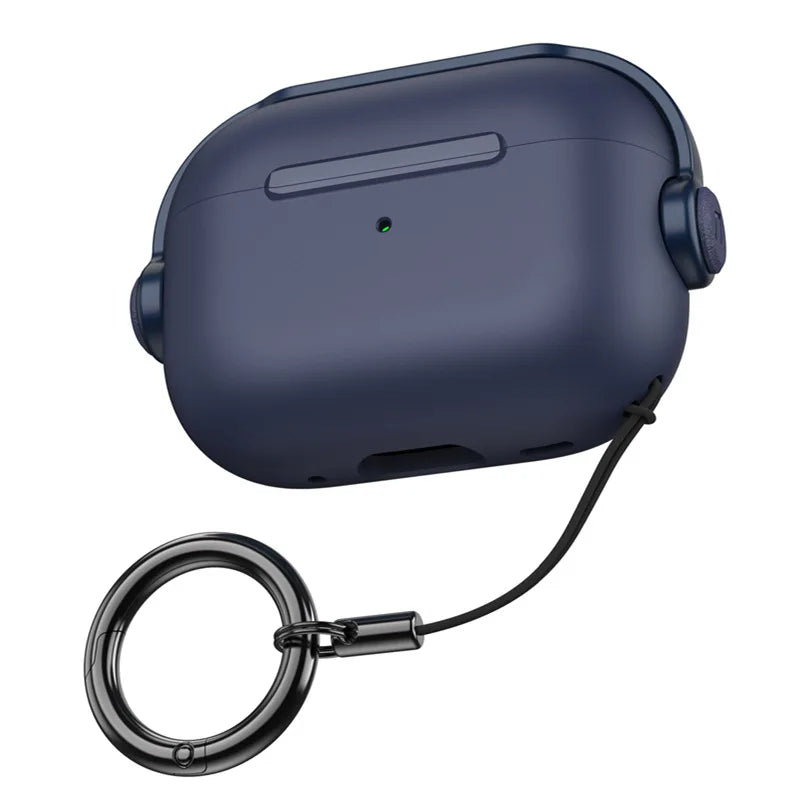 Premium Cover für AirPods Pro 2. Generation mit Lanyard-Verschluss - Kreative Kopfhörerhalterung & Abdeckung für