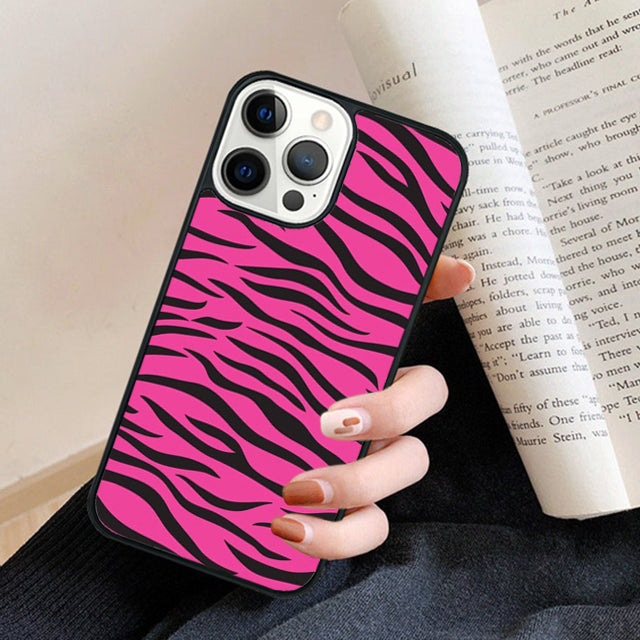 Premium Zebra Pattern Glitter iPhone Case | MagSafe Case with 360-Degree Protection & Camera Lens Cover for Apple iPhone 16/16e, 15, 14, 13, 12 Pro Max, Pro, Plus & Mini Cover | Armor Case & Bumper Cover Phone Case | High-Quality Protective Cover
