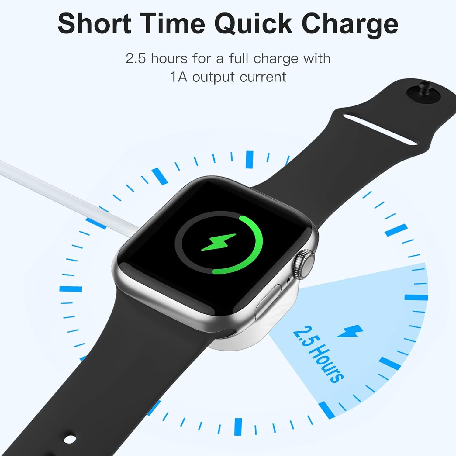 Hochwertiges Kabel für Apple iWatch Wireless Charger Watch 9 8 7 6 Laden | Prämie USB Lightning Ladekabel - Phone Heaven Zone