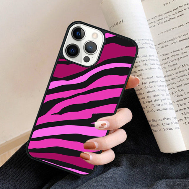 Premium Zebra Pattern Glitter iPhone Case | MagSafe Case with 360-Degree Protection & Camera Lens Cover for Apple iPhone 16/16e, 15, 14, 13, 12 Pro Max, Pro, Plus & Mini Cover | Armor Case & Bumper Cover Phone Case | High-Quality Protective Cover