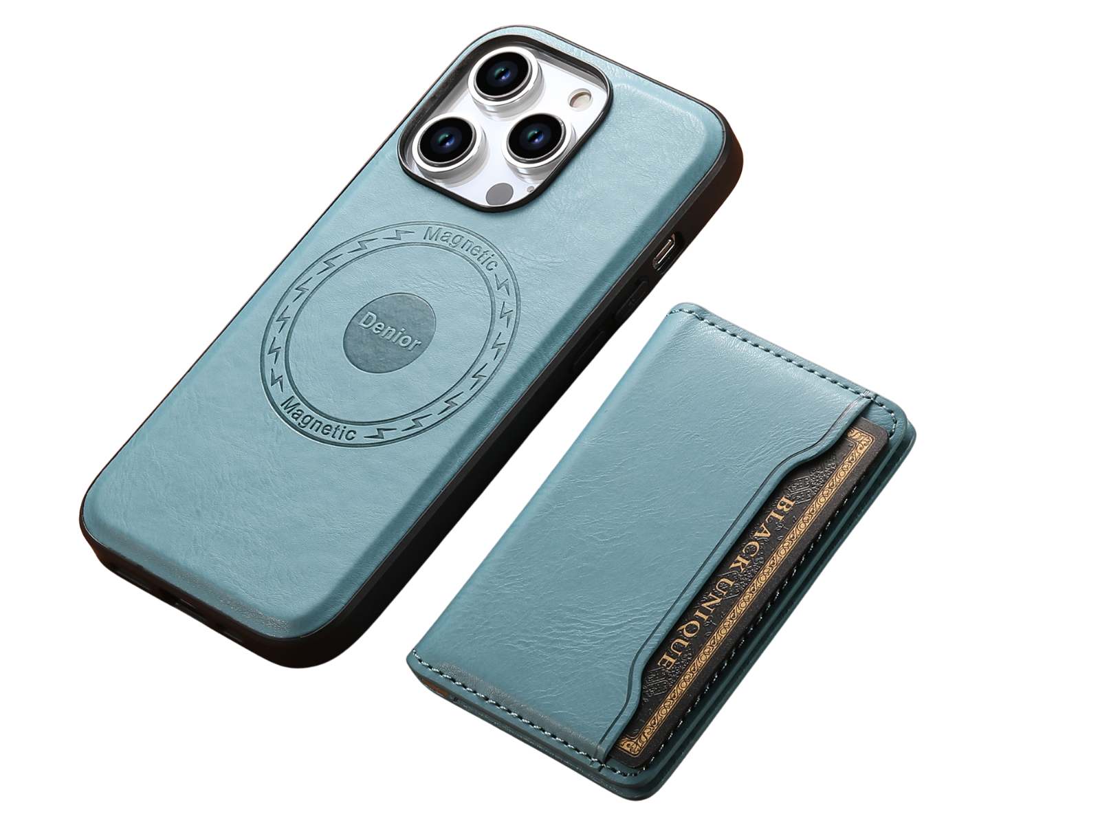 Premium Leather Magnetic Wallet with Card Holder iPhone Case | MagSafe Case for Apple iPhone 16/15/14/13/12 Pro Max, Plus, Mini - 360-Degree Protection Cover with Camera Lens Protection | Armor Phone Case | Wallet Protective Cover