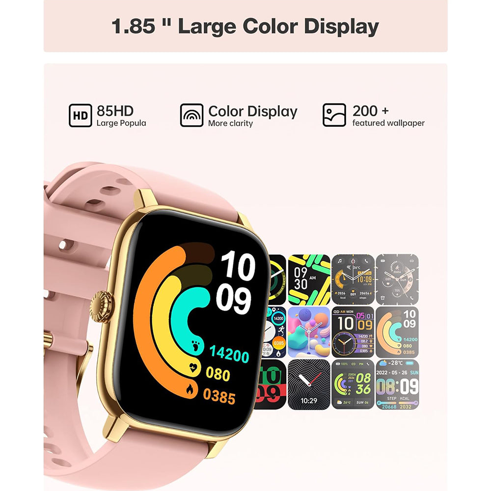 Premium Smartwatch Unisex – Fitness Watch with AI, Voice Calls, ECG, Blood Glucose Monitoring, Health Tracking, IP68 Waterproof, Step Counter, Heart Rate & Sleep Monitor, Notifications & Voice Assistant – For Women & Men