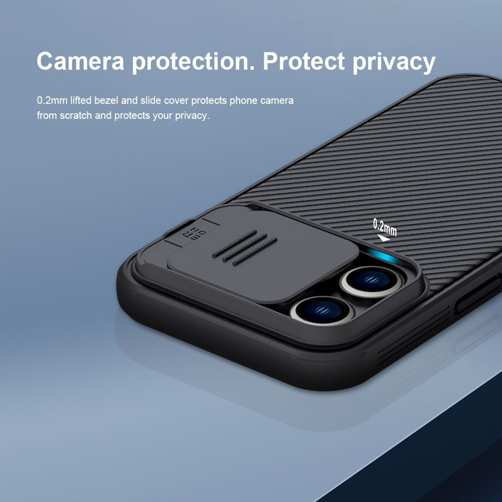 Hochwertige Cam Shield Pro Slide Kameralinsenschutzabdeckung Kohlefaser Design iPhone Hülle