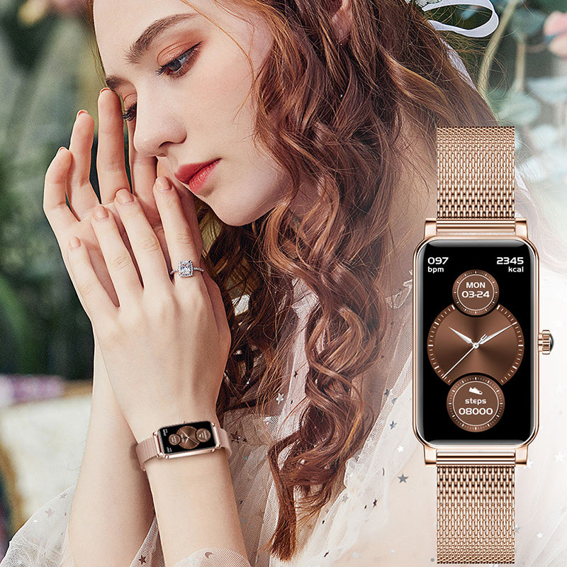 Premium Luxury Smartwatch for Women with Full Touch Screen, Bluetooth Calling, Waterproof IP67, Fitness & Health Tracker, Elegant Sport Design – Stylish Smart Watch for Daily Wear – Compatible with iOS & Android Smartphones – Limited Edition