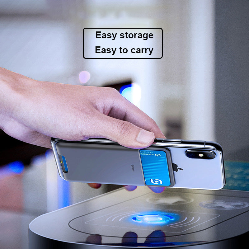 Premium MagSafe Silikon-Telefonkartenhalter: Schlankes Etui mit NetUI für Apple iPhone 15/14/13/12/11 Pro Max/Plus/Mini