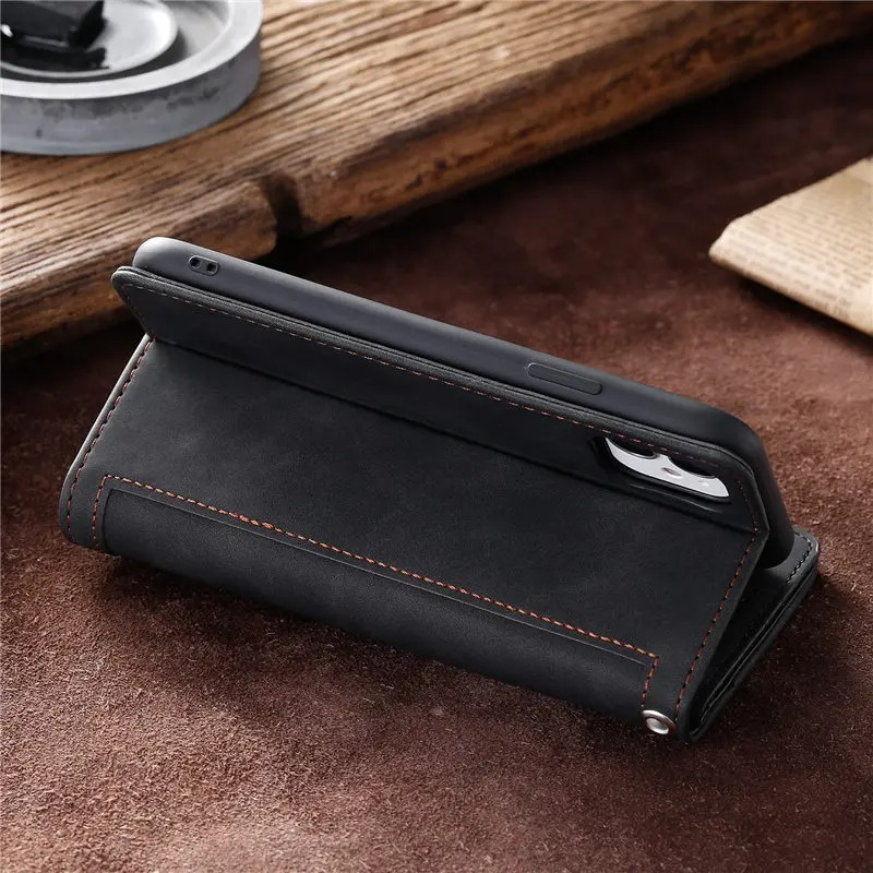 <tc>High-Quality Leather iPhone Case with Zipper, Card Holder, Stand, and Strap | Flip Cover Case for Apple iPhone 17/17 Air, 16/16e, 15, 14, 13, 12 Pro Max, Pro, Plus & Mini - Versatile Protective Cover</tc>