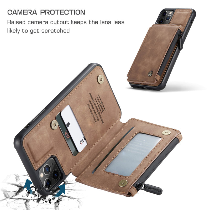 Hochwertiges Kartenfach Handy Hülle | MagSafe, Abdeckung, iPhone 15/14/13/12/11 Pro Max | 360 Grad Schutz, Wallet Design