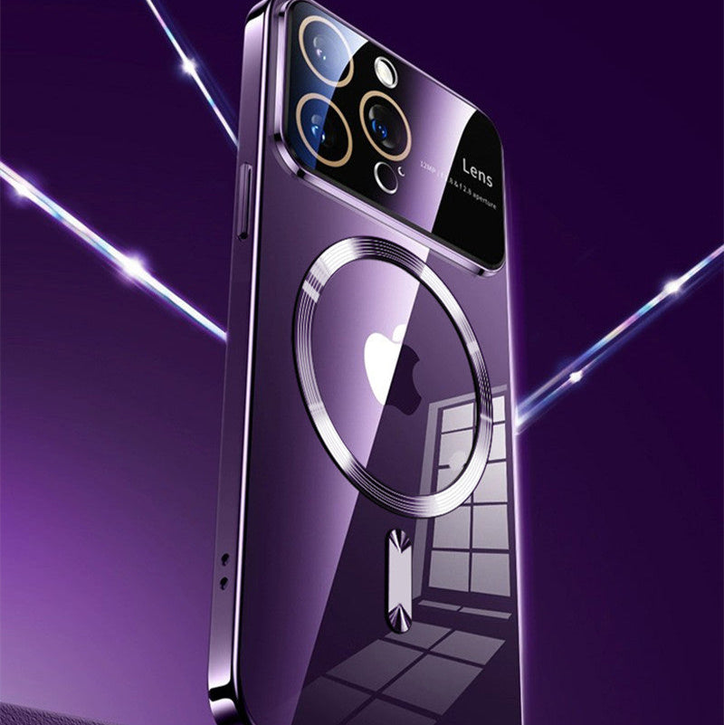 Luxus Ultra-Dünne Magsafe Magnetische Klare iPhone Hülle | Stoßfest, Transparenter Kameralinsenschutz, Kratzfest, Kabelloses Laden & Hartes PC Glas - Phone Heaven Zone