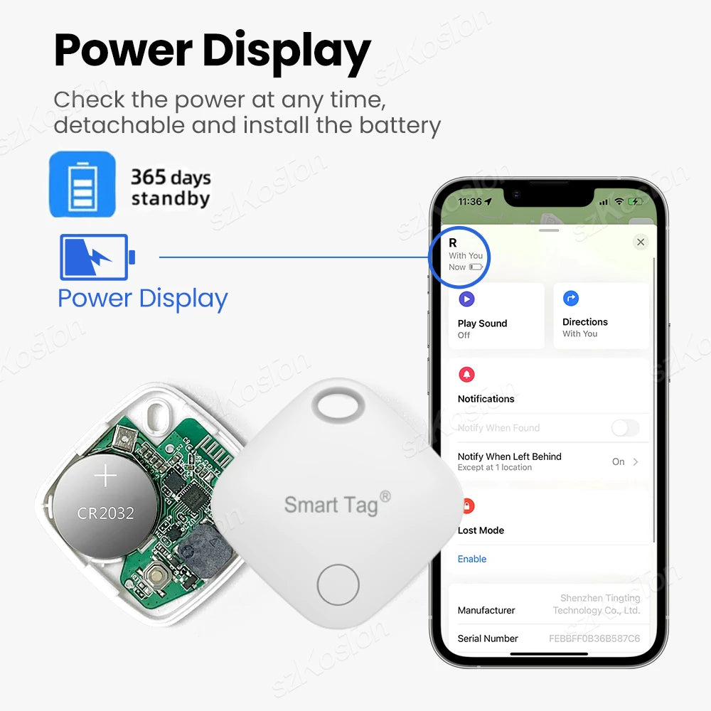 Premium GPS-Tracker für Kinder, Haustiere, Wallet, Portemonnaie & Schlüssel: Smart Air Tag, Mini-Bluetooth | Verlorene