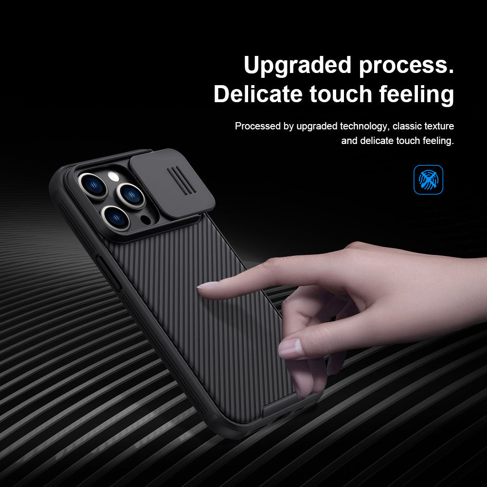 Hochwertige Cam Shield Pro Slide Kameralinsenschutzabdeckung Kohlefaser Design iPhone Hülle