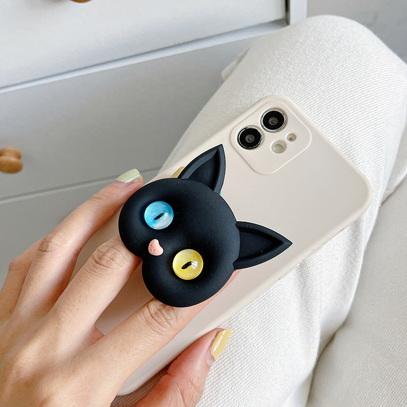 Luxury Air Sac Telefon Halter Griptok Kawaii 3D Katze Handy Finger Ring | Stand Grip Tok Handy Zubehör iPhone | Stylischer