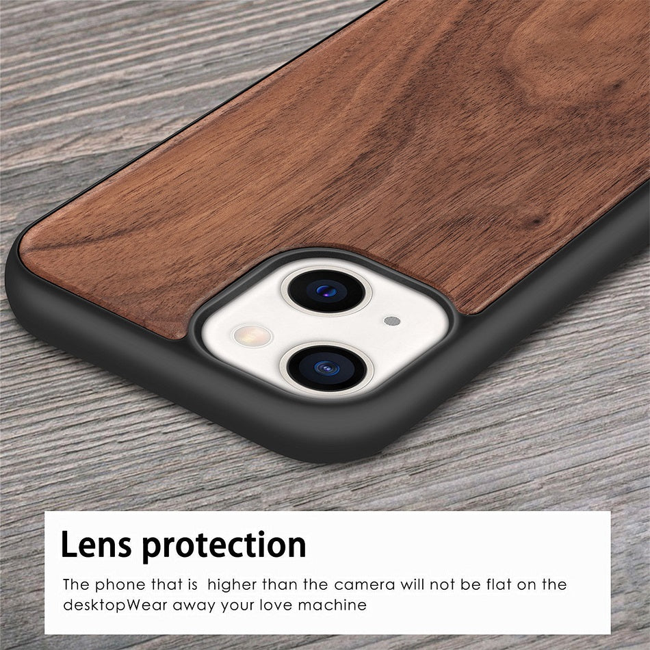 Premium MagSafe, Abdeckung, | Apple iPhone 15/14/13/12/11 Pro Max/Plus: Massivholz Bambus Apple iPhone X/XS/XR/SE/7/8 Plus - Luxus Stoßfeste Hardcover
