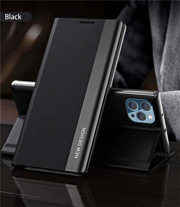 Premium Flip Hülle, MagSafe, Abdeckung, | Apple iPhone 14 13 11 15 Pro Max 12 Mini XS XR X SE 2020 6 6S 7 8 Plus - Stand Buch Cover Telefonhülle Magnetverschluss - Phone Heaven Zone