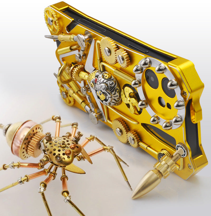 Premium stoßfeste Rüstung Metall Handyhülle, MagSafe, mit Zahnradständer | Apple iPhone 15/14/13/12 Pro Max/15 Plus