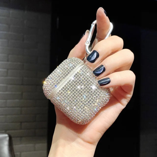 Luxury 3D Bling Diamond Case for Apple AirPods 4/3/2/1 and Pro Series 2024/2022/2021/2019/2016 Pro & AirPods MagSafe Case Accessory for Wireless Bluetooth Headphones