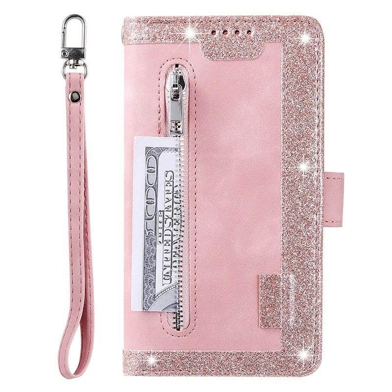 <tc>High-Quality Leather iPhone Case with Zipper, Card Holder, Stand, and Strap | Flip Cover Case for Apple iPhone 17/17 Air, 16/16e, 15, 14, 13, 12 Pro Max, Pro, Plus & Mini - Versatile Protective Cover</tc>