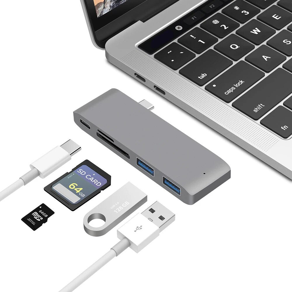 Premium USB 3.1 Typ-C Hub zu HDMI Adapter 4k Thunderbolt 3 USB C Hub 3.0 | MacBook Air Pro M3 M2 M1 Chip Erweitern Sie Ihre