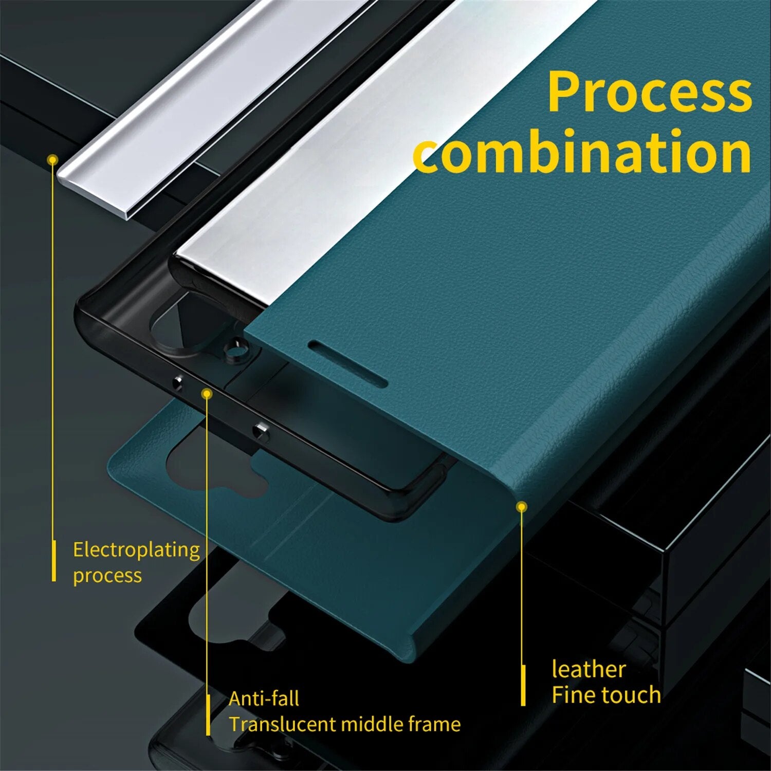 Premium Flip Hülle, MagSafe, Abdeckung, | Apple iPhone 14 13 11 15 Pro Max 12 Mini XS XR X SE 2020 6 6S 7 8 Plus - Stand Buch Cover Telefonhülle Magnetverschluss - Phone Heaven Zone