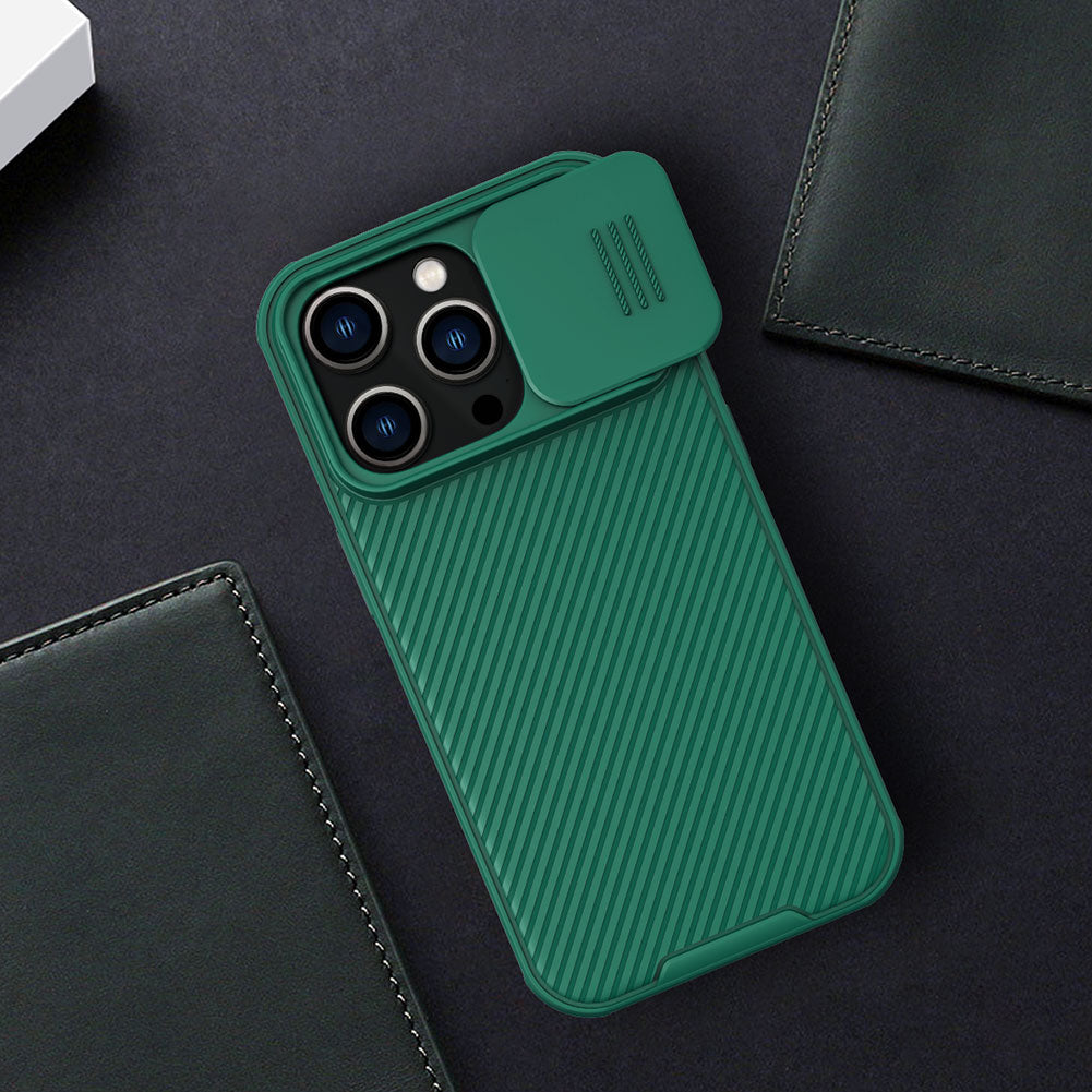 Hochwertige Cam Shield Pro Slide Kameralinsenschutzabdeckung Kohlefaser Design iPhone Hülle