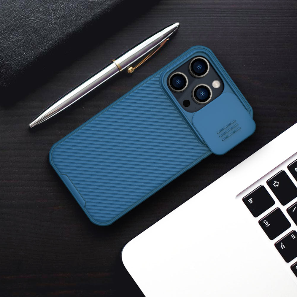 Hochwertige Cam Shield Pro Slide Kameralinsenschutzabdeckung Kohlefaser Design iPhone Hülle