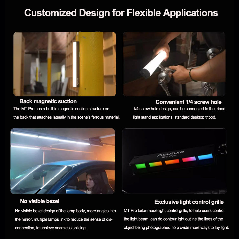 Premium RGB LED Video Licht Fotografie Füllen Kamera Beleuchtung Panel CRI95+ 2500-9000K LCD Display Kalter Schuh Für Vlog