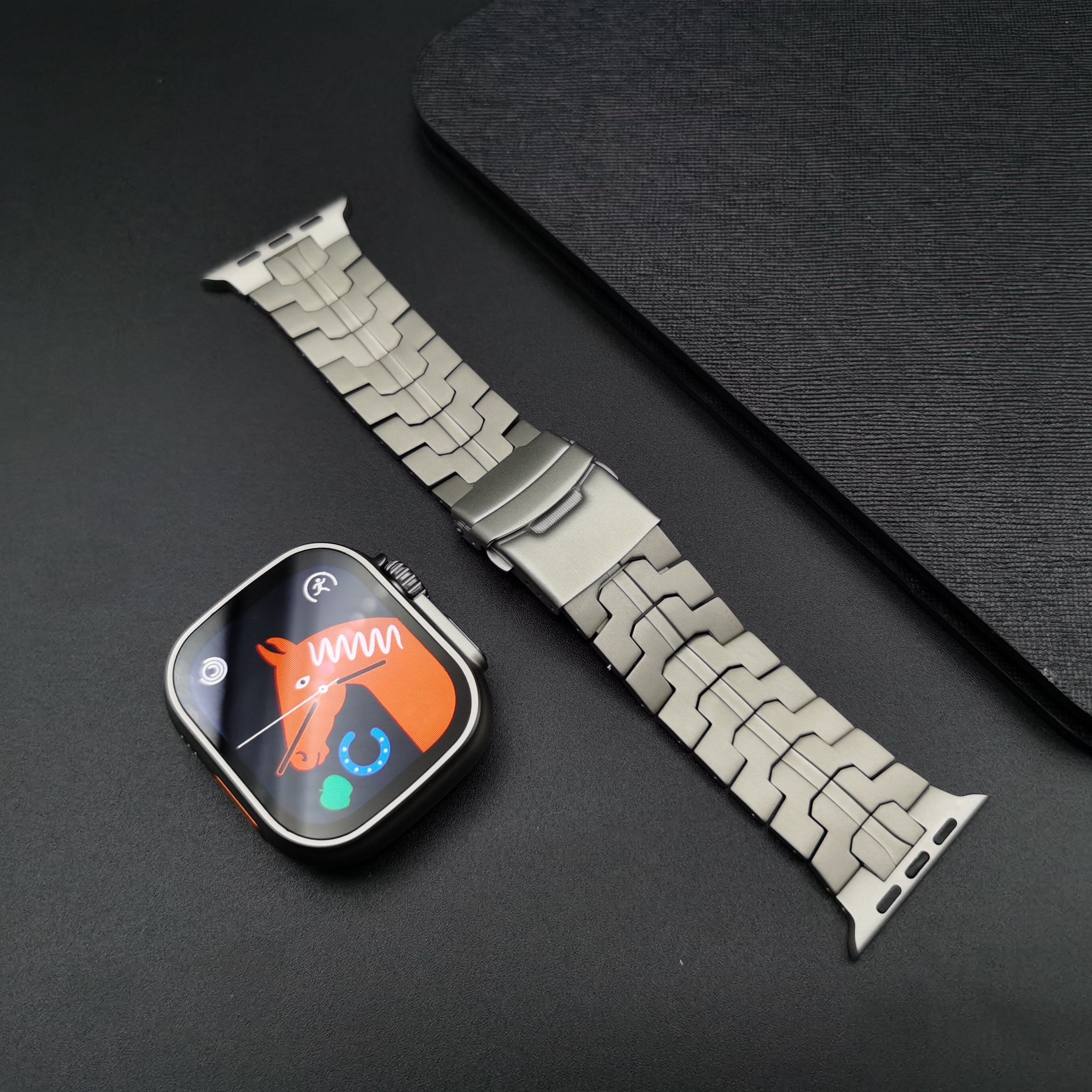 Luxus Apple Watch Armband 41mm 45mm 40mm 44mm - Herren Business Edelstahl-Armband für iWatch Serie 9 8 7 - Phone Heaven Zone