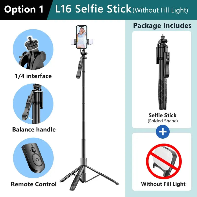 Premium kabelloser Selfie-Stick Stativ-Stand für GoPro Action Kameras und Smartphones, stabiles Gleichgewicht für Live