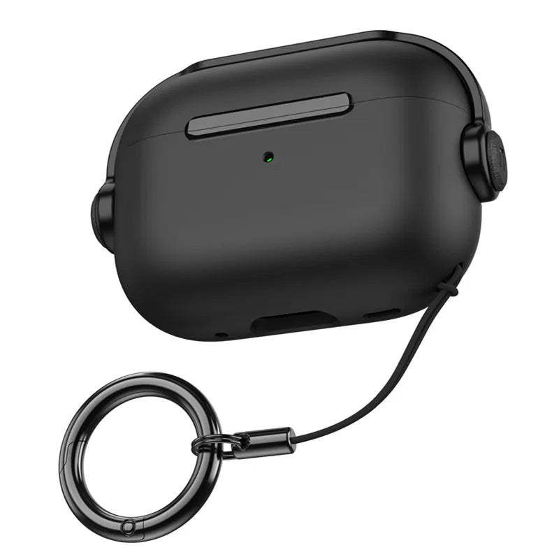 Premium Cover für AirPods Pro 2. Generation mit Lanyard-Verschluss - Kreative Kopfhörerhalterung & Abdeckung für
