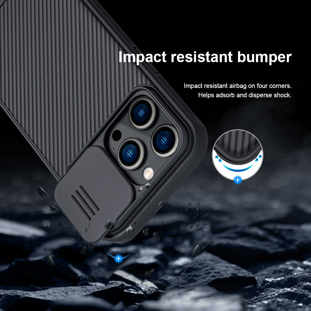 Hochwertige Cam Shield Pro Slide Kameralinsenschutzabdeckung Kohlefaser Design iPhone Hülle