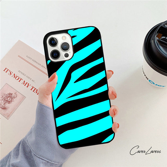 Premium Zebra Pattern Glitter iPhone Case | MagSafe Case with 360-Degree Protection & Camera Lens Cover for Apple iPhone 16/16e, 15, 14, 13, 12 Pro Max, Pro, Plus & Mini Cover | Armor Case & Bumper Cover Phone Case | High-Quality Protective Cover