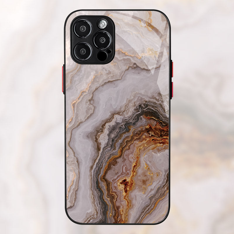 Luxury Gold Frame Marble iPhone Case Shockproof Cover | MagSafe Phone Case for Apple iPhone 16/15/14/13/12 Pro Max Plus Mini | Camera Protector, Cover & Armor Protective Case