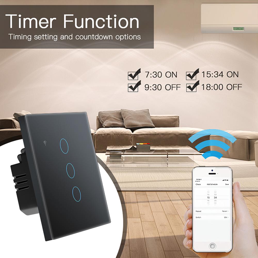 Premium WiFi Lichtschalter Touch Sensor Smart Switch App Fernbedienung