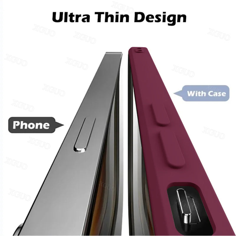 Square Liquid Silicone Case for Apple iPhone 16/15/14/13/12 Pro Max Plus Mini | Premium Shockproof, Magnetic, Magsafe & Camera Protection