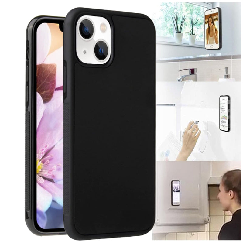 Anti-Gravity Apple iPhone Case for Apple iPhone 16/15/14/13/12 Pro Max Plus Mini | Surface Adsorption, Magic Nano Suction, Soft TPU Frame, Silicon+PC, Waterproof, Shockproof & Camera Protection