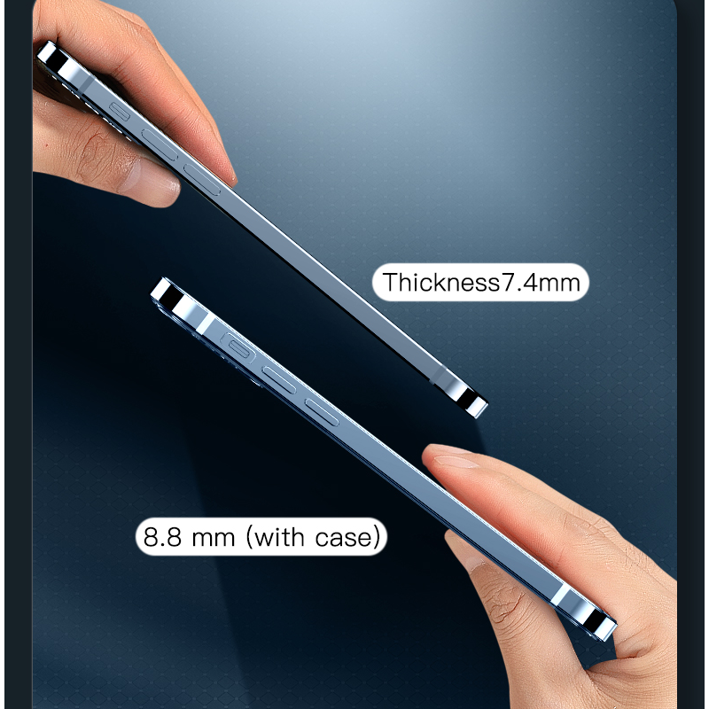 Luxury Ultra-Thin iPhone Case: Metal Alloy and Glass, Privacy Protection, Double-Sided 360° Full Protection | MagSafe-Compatible Magnetic Adsorption | Shockproof with Camera Protection | Apple iPhone 16/16e, 15, 14, 13, 12 Pro Max, Pro, Plus & Mini Cover