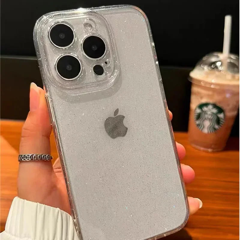Luxury Bling Glitter Transparent Shockproof Case for Apple iPhone 16/15/14/13/12 Pro Max Plus Mini
| Stylish & Protective
