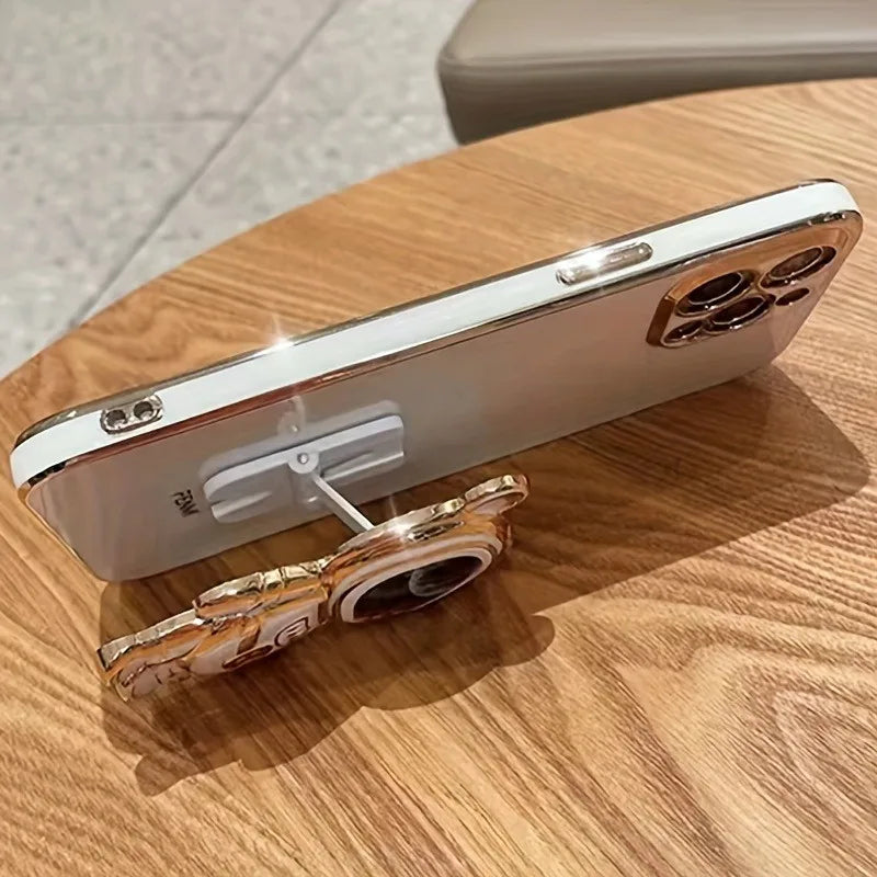 Luxury Crossbody Lanyard Astronaut Phone Holder and Stand iPhone Case | MagSafe Case with 360-Degree Protection and Camera Lens Cover for Apple iPhone 16/15/14/13/12 Pro Max, Plus Mini Cover | Armor Phone Case | Premium Protective Cover