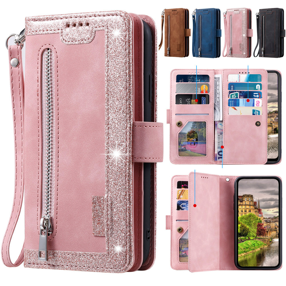 <tc>High-Quality Leather iPhone Case with Zipper, Card Holder, Stand, and Strap | Flip Cover Case for Apple iPhone 17/17 Air, 16/16e, 15, 14, 13, 12 Pro Max, Pro, Plus & Mini - Versatile Protective Cover</tc>