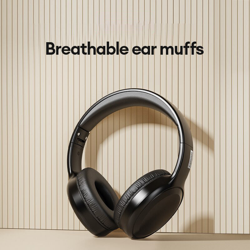 Hochwertiges Lenovo TH30 Drahtlose Kopfhörer Bluetooth 5.3 - Faltbar Gaming Headset Sport Kopfhörer mit Mic - Musik Earbuds