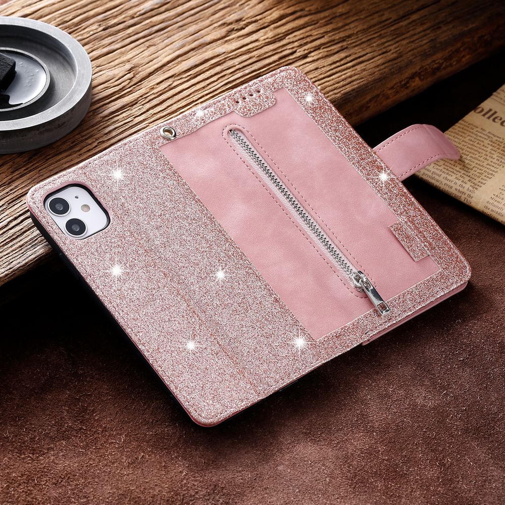 <tc>High-Quality Leather iPhone Case with Zipper, Card Holder, Stand, and Strap | Flip Cover Case for Apple iPhone 17/17 Air, 16/16e, 15, 14, 13, 12 Pro Max, Pro, Plus & Mini - Versatile Protective Cover</tc>