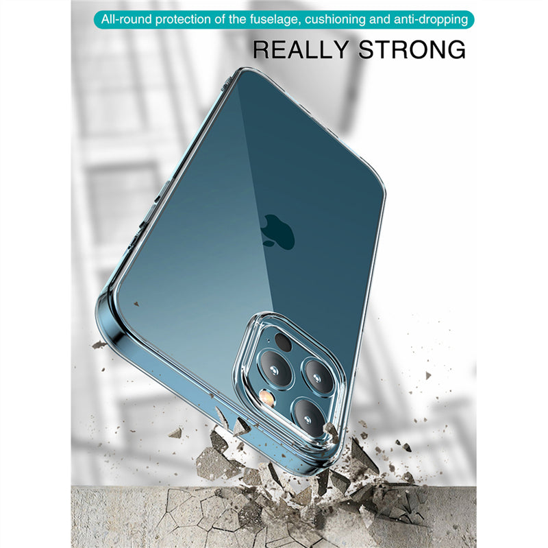 Transparent Silicone Case for Apple iPhone 16/15/14/13/12 Pro Max Plus Mini | Clear Military-Strength Protection with Premium Plating Square Frame