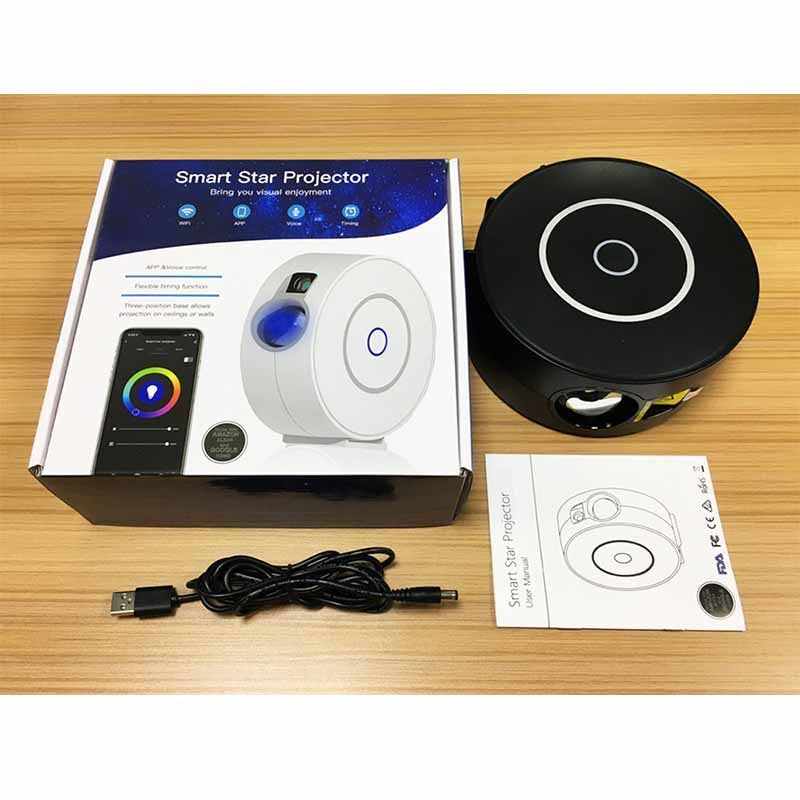 Premium Sterne-Projektor Licht: Buntes Nebelwolken-Nachtlicht, Dynamisches Galaxien-Sternennachtlicht für Schlafzimmer, Spielzimmer