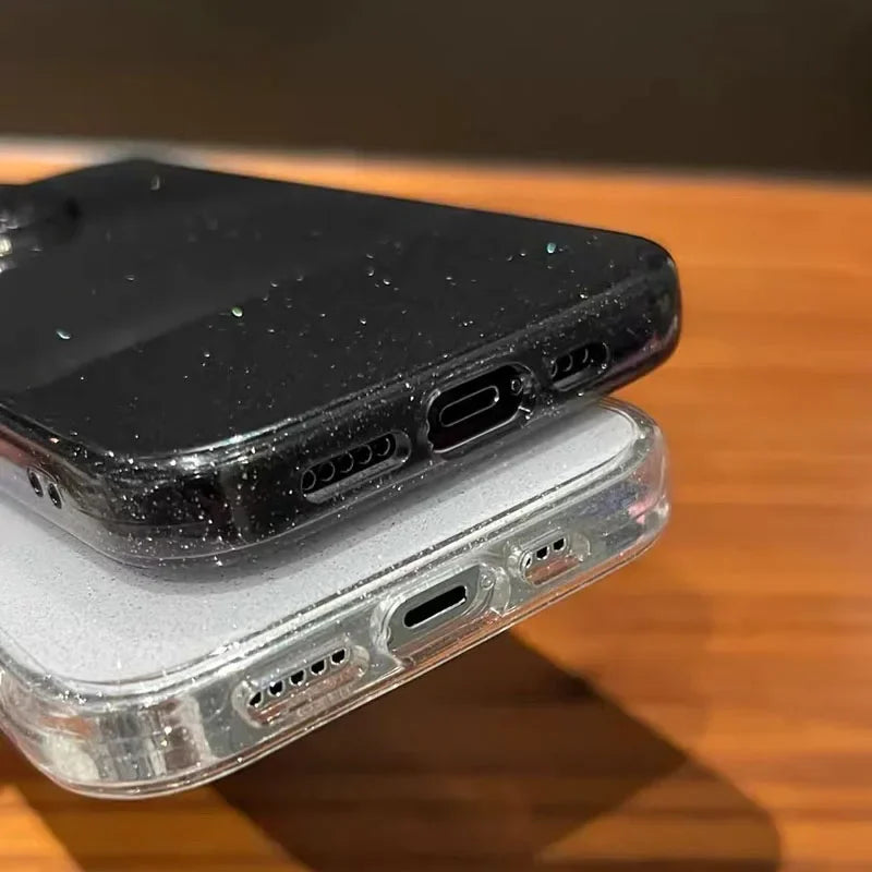 Luxury Bling Glitter Transparent Shockproof Case for Apple iPhone 16/15/14/13/12 Pro Max Plus Mini
| Stylish & Protective