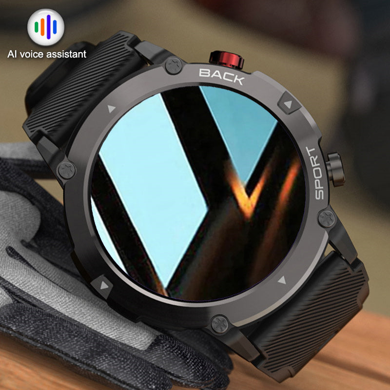 Premium Outdoor Smartwatch with GPS, Compass, NFC Access, IP68 Waterproof, Fitness & Health Tracker, 400mAh Battery, Heart Rate Monitor – Rugged Full-Touch Watch for Men & Women, Unisex Design, Ideal for Hiking, Sports & Daily Use