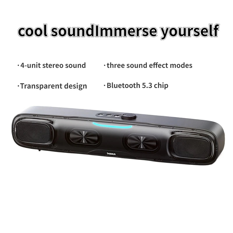 Hochwertiges DS10 Schreibtisch Mini Soundbar Lautsprecher Bluetooth 4.1 Triple-Mode | Audio 3D Sound Scape Surround Subwoofe